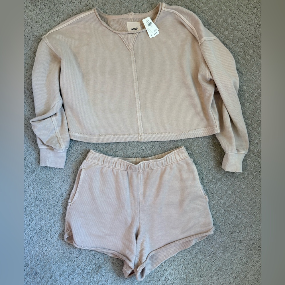 Aerie Cozy Beige Lounge Set